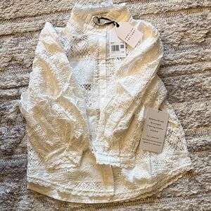 English Factory Ivory Lace Blouse